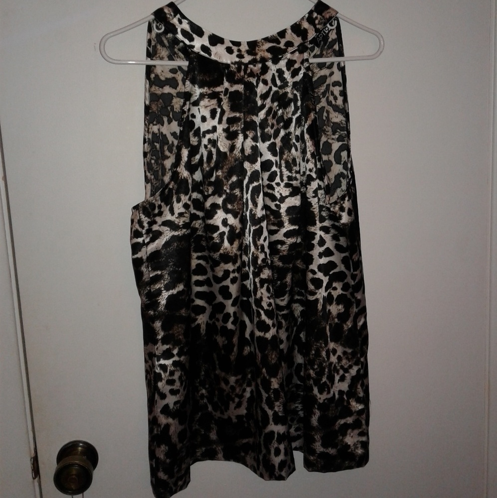 LEOPARD PRINT HALTER TOP